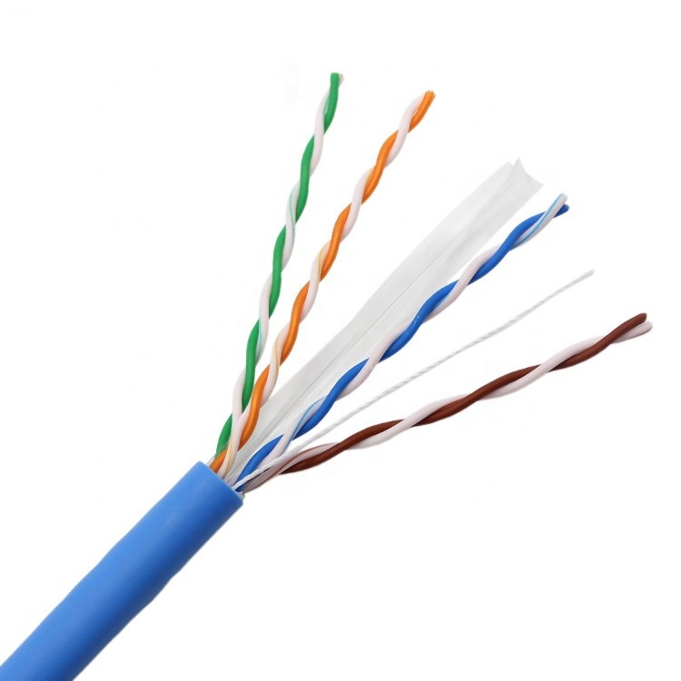 Indoor Fluk E Pass 4pr 23 Awg Cat6 Lan Cable 305m UTP Bare Copper