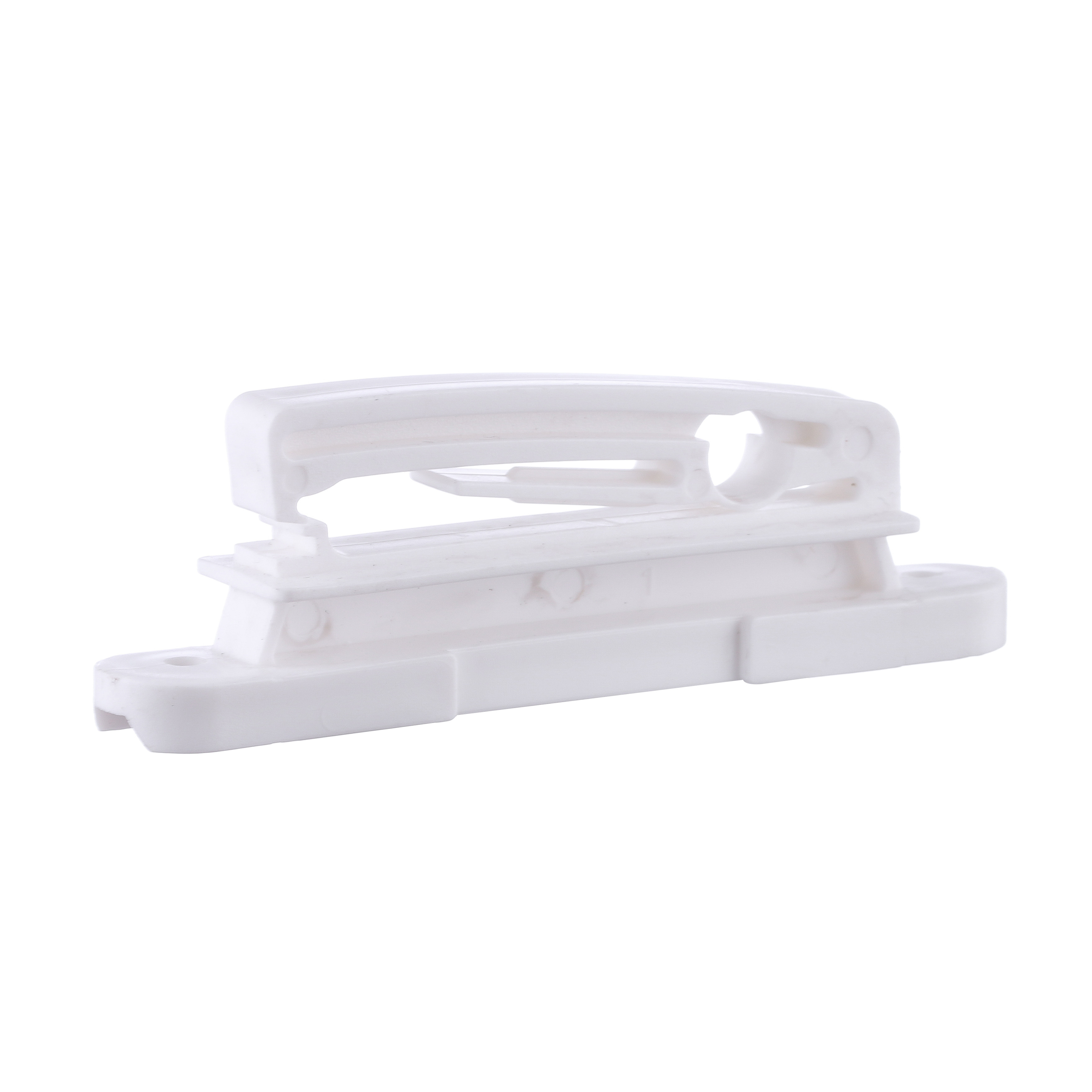 impact resistant clip tape insulator with multi purpose 60mm poly tape running through for wood post electric fencing