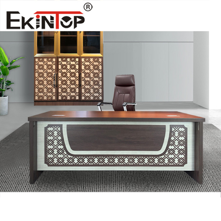 L Shape CEO Boss Office Furniture Desk Table 1000N Load Capacity