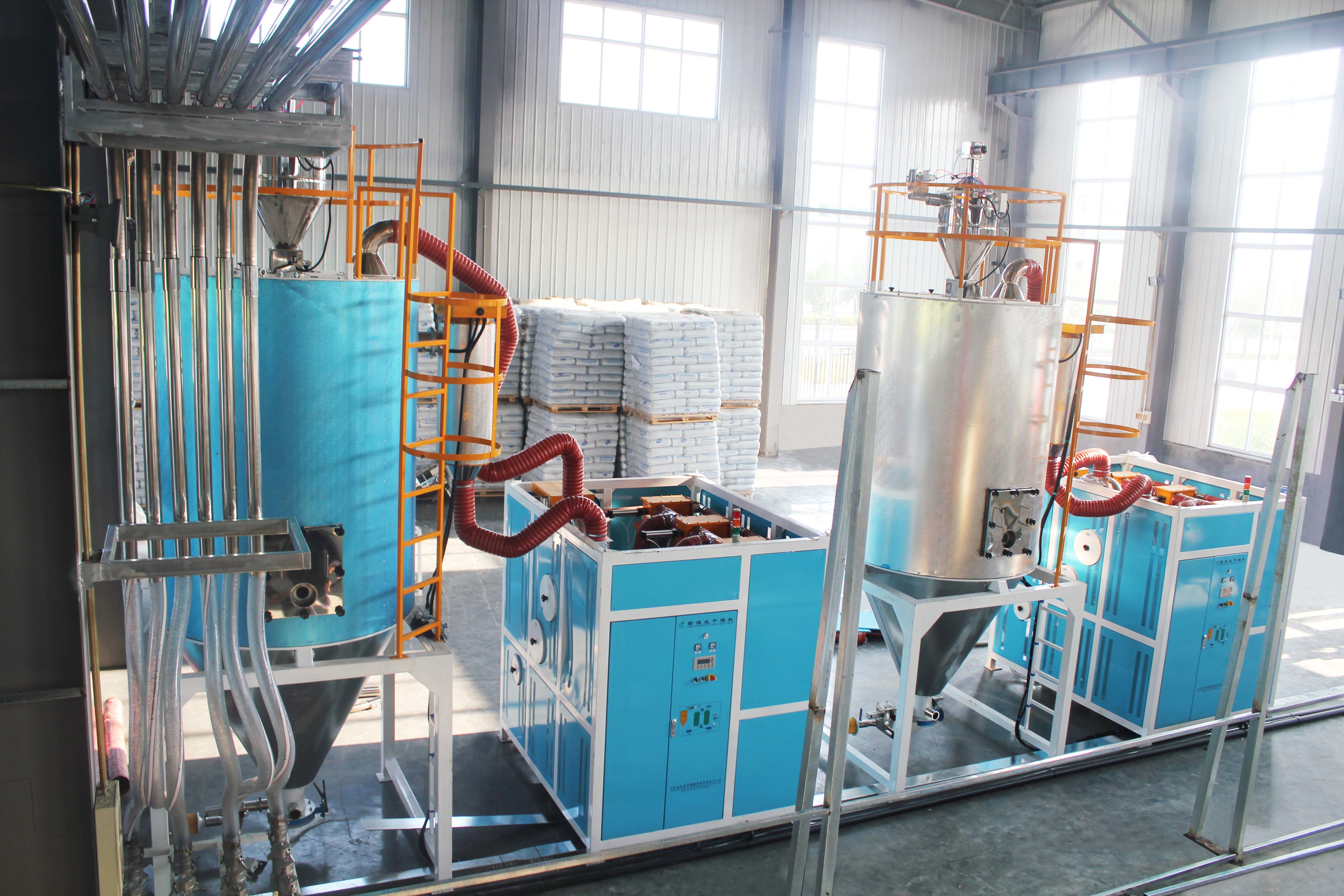 Self Adaptive Plastic Resin Dryers Grey / White Color PID Temperature 60 To 300 ℃