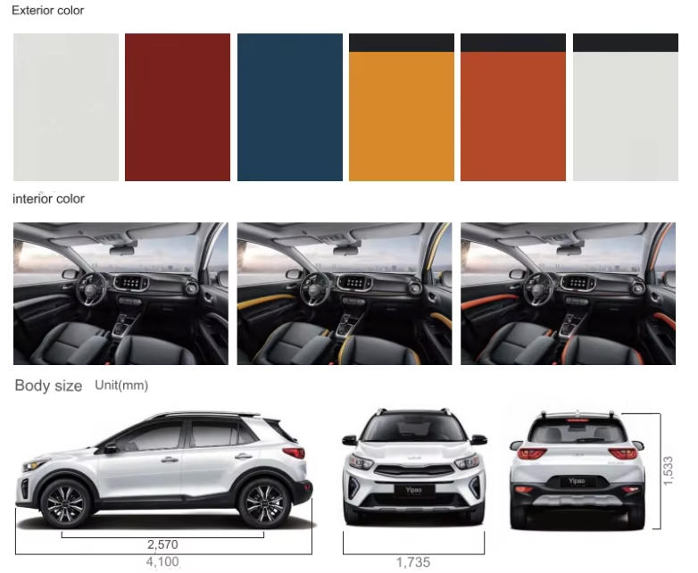 Kia KX1 2021 Trendy Concept Compact Family SUV with Low Fuel Consumption and Maximum Torque of 132.4 Nm
