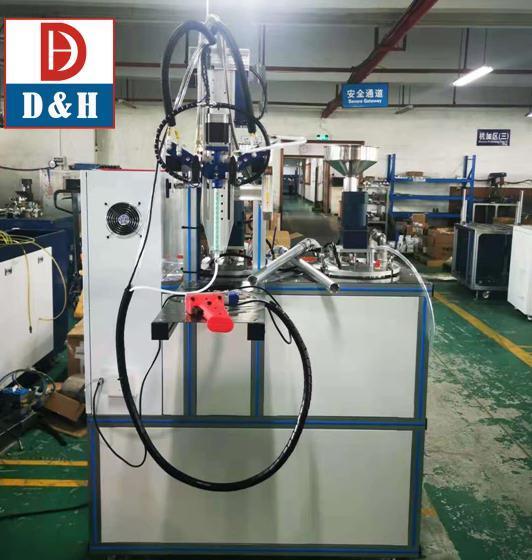 Glue Dispensing Machine with Glue Gun Valve Silicone Epoxy PU Resin Two Barrels Gun Mixer Dispenser