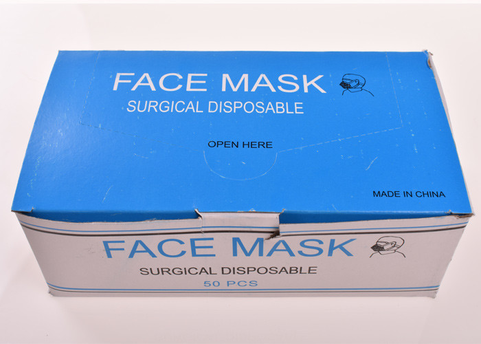 Hygienic Surgical Non Woven 3 Ply Disposable Face Mask Pleated Mask With Ear Loop