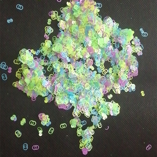 Wedding Decoration Mixed Neon Marajuana Glitter Leaf Craft Nail Art Body Decor Variety Butterfly Number Star Ribbon PET