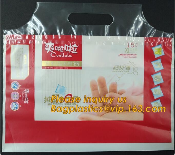 Factory Custom made Environmental PVC clear packaging toy storage handle bag,plastic tote packaging bag with handles fro