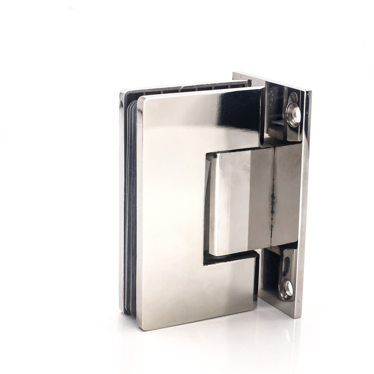 Hydraulic Glass Hinge for Hotel Shower Door Wall Mount 600-800mm Width Stainless Steel