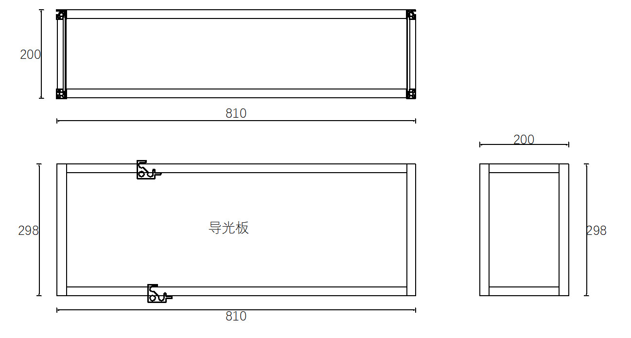 Floating Simple Wall Shelf Aluminum Structural Frame For Living Room