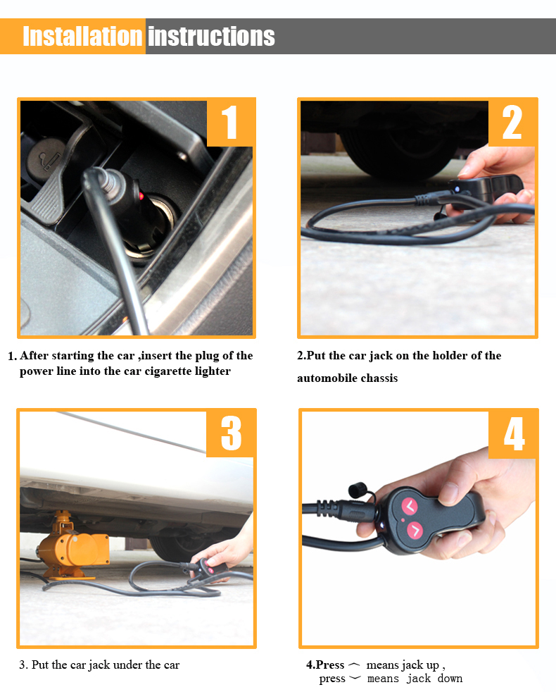 vehicle tools 2 tons electric scissor lifting car jack with electric impact torque wrench