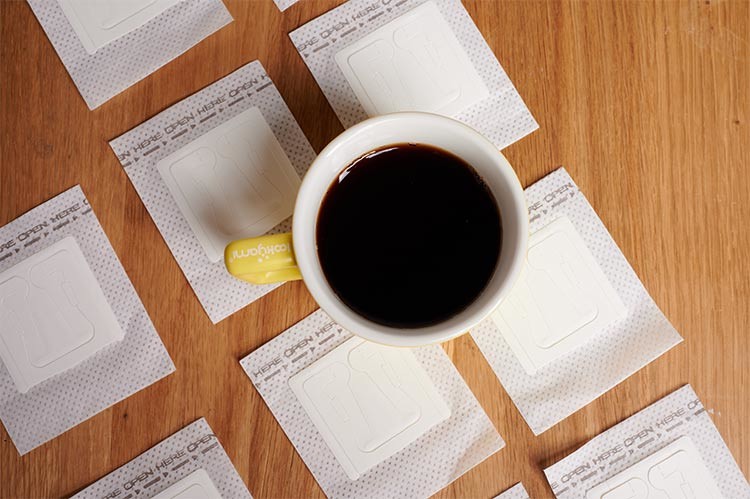 Coffee Packaging Japanese Drip Coffee Packets With Valve