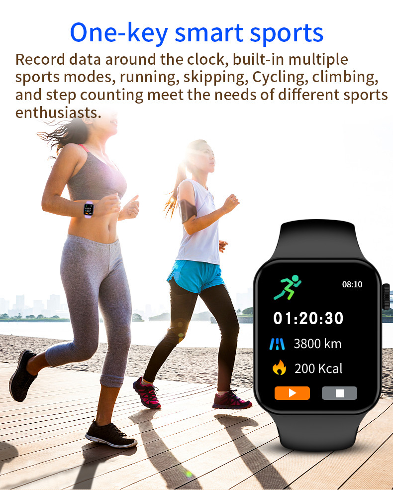 1.75in Dialing Series 7 Smart Watch Sleep Monitoring 170mAh Waterproof X8 Max