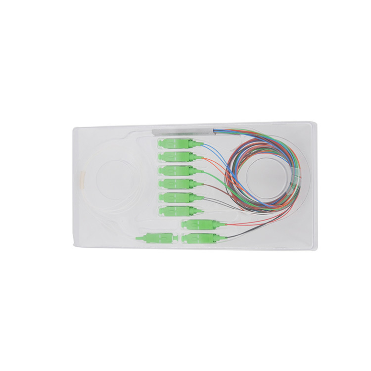 FTTH 1x16 Fiber Optic PLC Splitter Passive Cable Uniform Power GPON