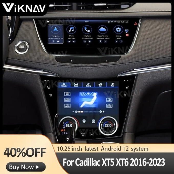10.25 inch Car radio For 2016-2023 Cadillac XT5 XT6 Multimedia Player GPS Navigation 4G Wifi Wireless Carplay