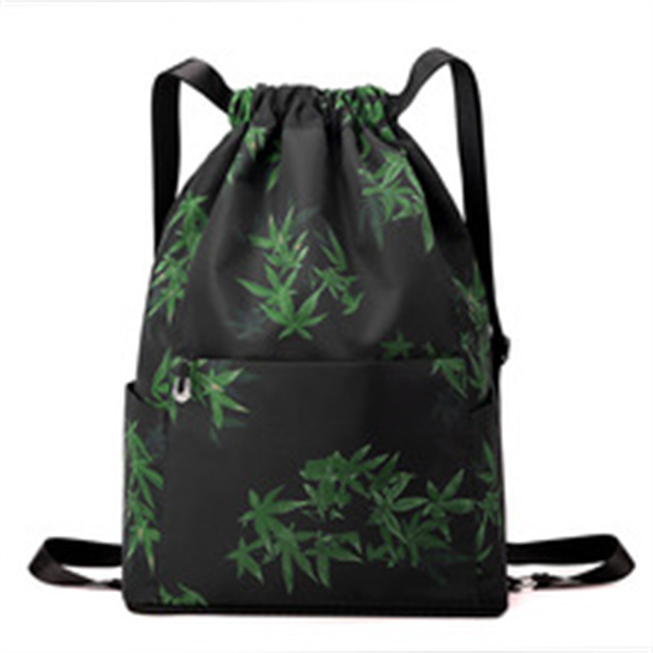 Fashion Sports Bckpack Lightweight Travel Multifunctional Women's Bag Large Capacity Printed Drawstring