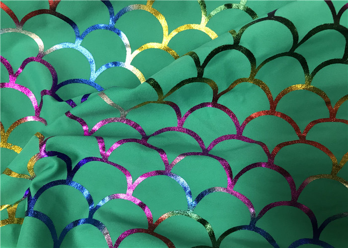 High Color Nylon Lycra Swimwear Fabric Wicking Moisturing For Halter Tops