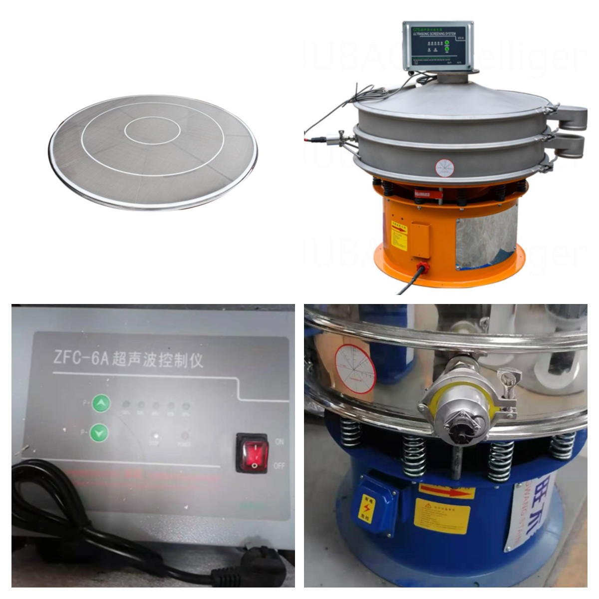 0-10t/H Stainless Steel 304 / 316L Ultrasonic Sieving Machine 600-2000mm Screen Size