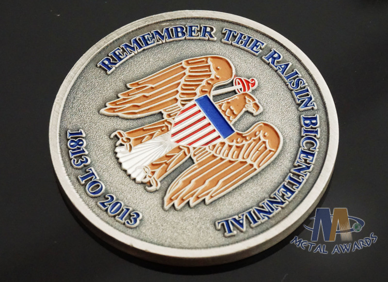USA Taekwondo Custom Challenge Coins Soft Enamel Both Side Design 38.1MM