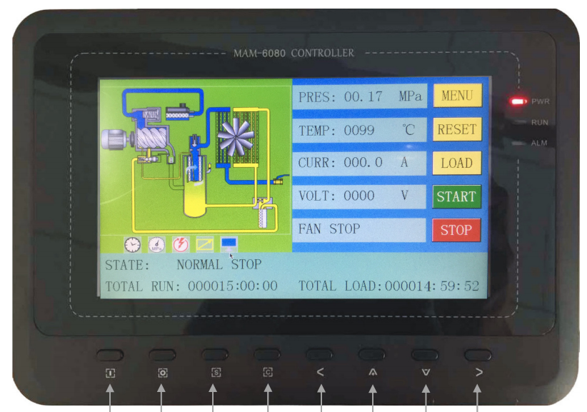 1m3/min 8bar all in one screw air compressor for sand blasting machine