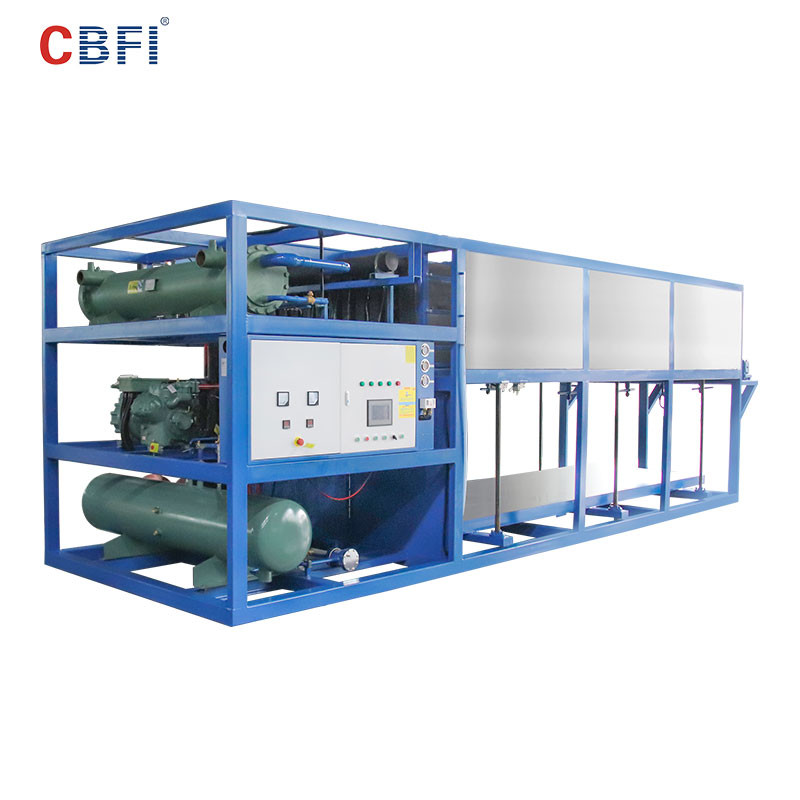 ISO14001 R507 Air Cooling Block Ice Maker Machine