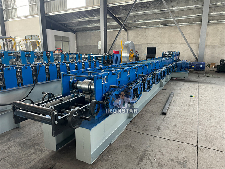 2024 New 41*21 / 41*41 / 41*82mm 3 sizes in 1 Solor bracket roll forming machine in Saudi Arabia