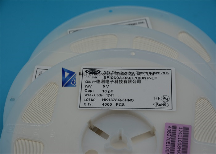 SFI0603-050E100NP-LF Chip Resistor SMD 1608 Varistor RoHs Certificate AC ESD / SFI / TVS