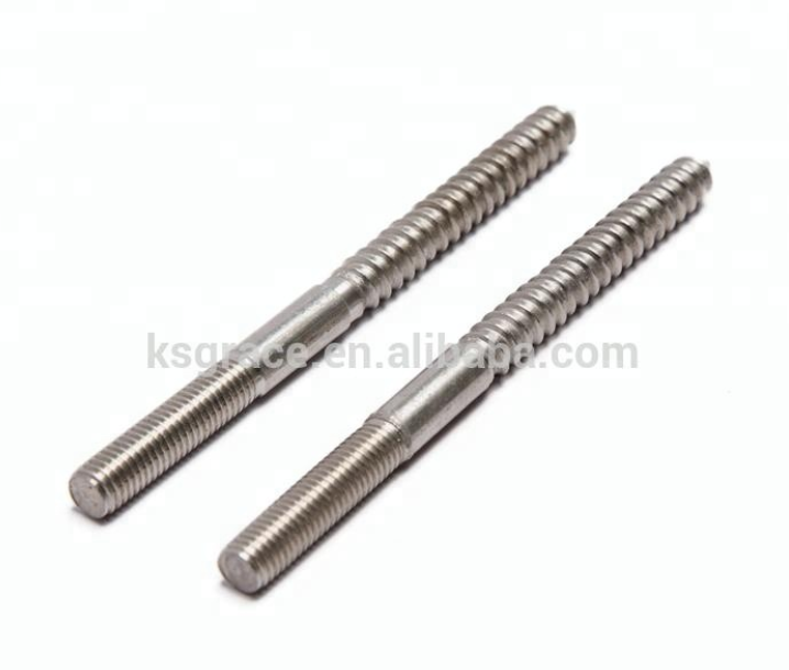 Stainless Steel Solar Panel Mounting Double Thread Screw M10*200mm Dual Thread Screw