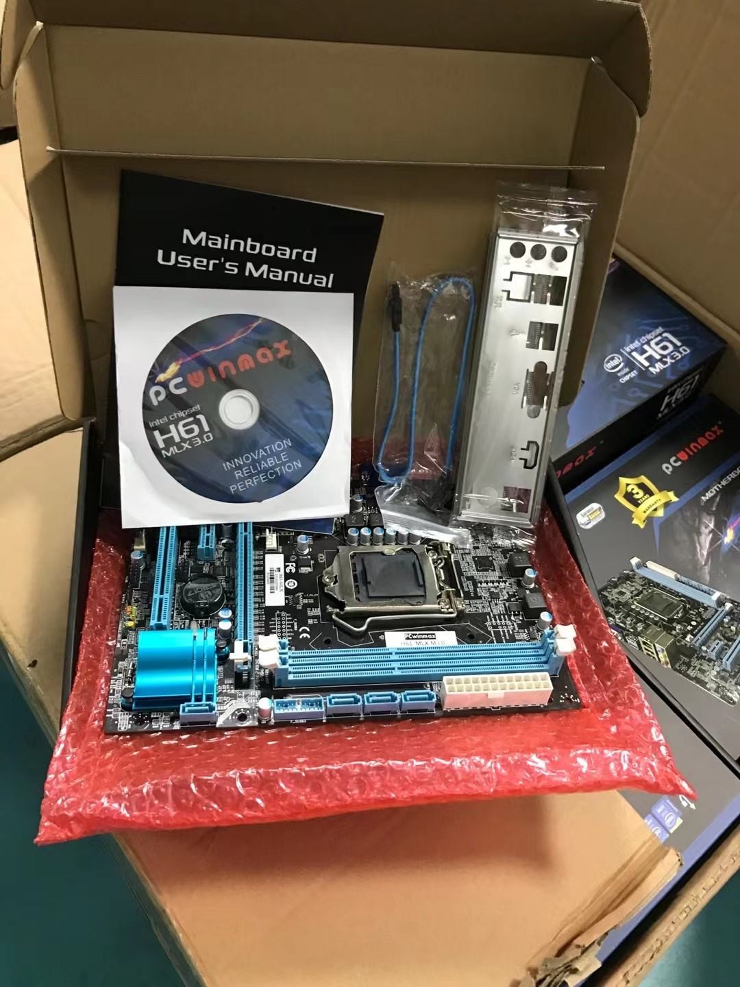 H 61 Mining Motherboard Socket LGA 1155 DDR3 I3 I5 I7 800MHz 1066MHz 1333MHz