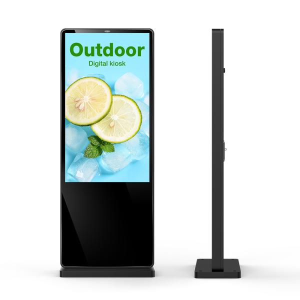 65 Inch Outdoor Floor Standing LCD Advertising Display Digital Signage 2500nits