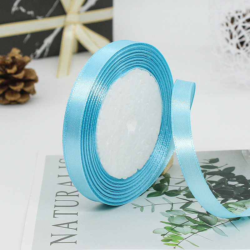 Single Face Assorted Polyester Nylon Satin Ribbon 100 Yards 3mm-10mm