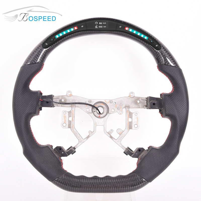 LED Display Sports Toyota Carbon Fiber Steering Wheel 350mm New Custom