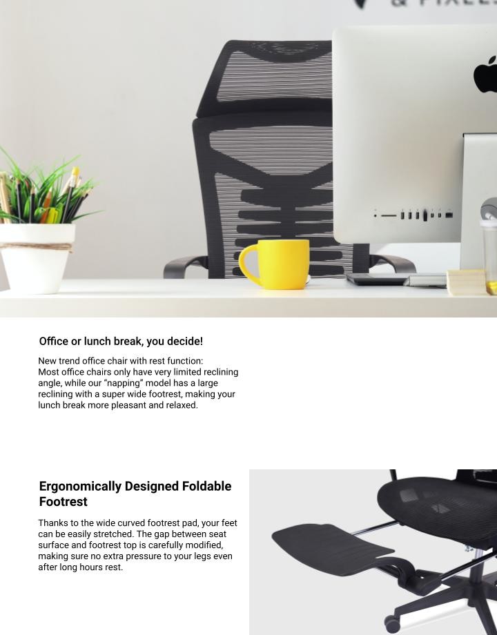 Breathable High Back Desk Chair With Mesh Seat Adjustable Lumbar Support 90MM Spring