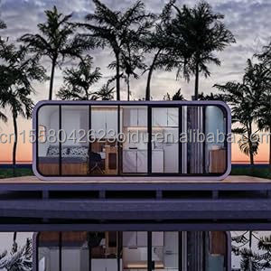 Galvanized Steel Square Tubes Customizable Space Capsule House for Large Space and Moveable Prefabricated Apple House