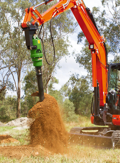 Customized Model Post Hole Digger Machine Earth Auger Drill For Excavator