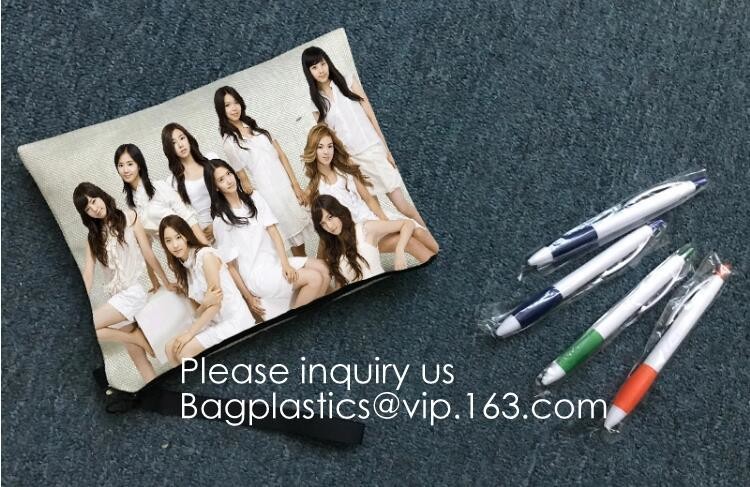 Stationery products Pencil Pouch Pvc Portable Pencil Case For Students,3 Ring Binder Zippered Pencil Pouches with Clear
