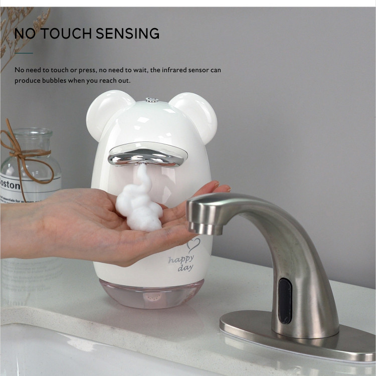USB Rechargeable Foaming Soap Dispenser ABS Desktop 200ML