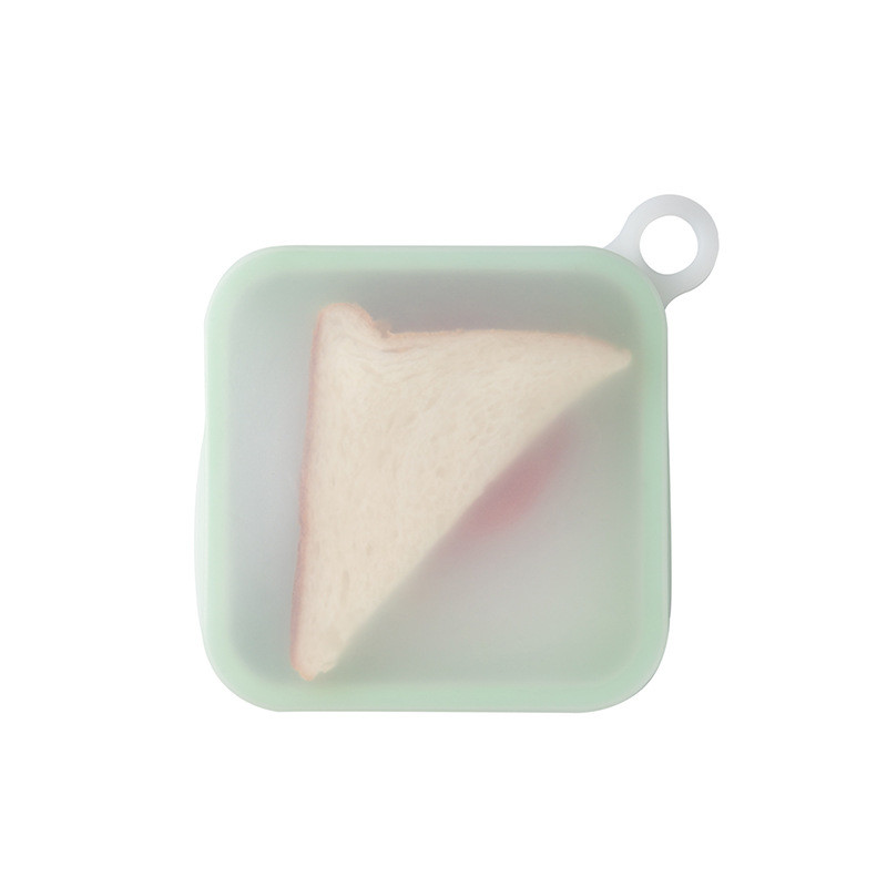 Microwave And Dishwasher Safe Silicone Sandwich Container For Lunch Boxes Reusable Silicone Storage Bag Lunch Containers