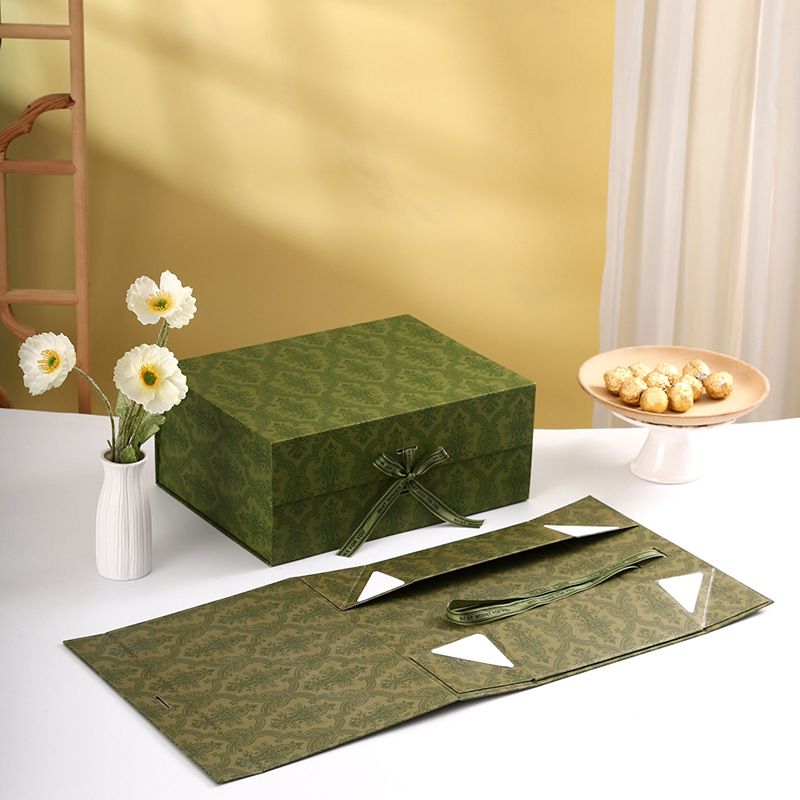 Magnetic Lid Foldable Box Cardboard Paperboard Carton Packaging ODM