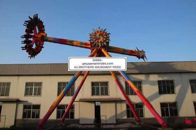 Adult Big Outdoor Pendulum Amusement Ride With Colorful LED Lights For Theme Park