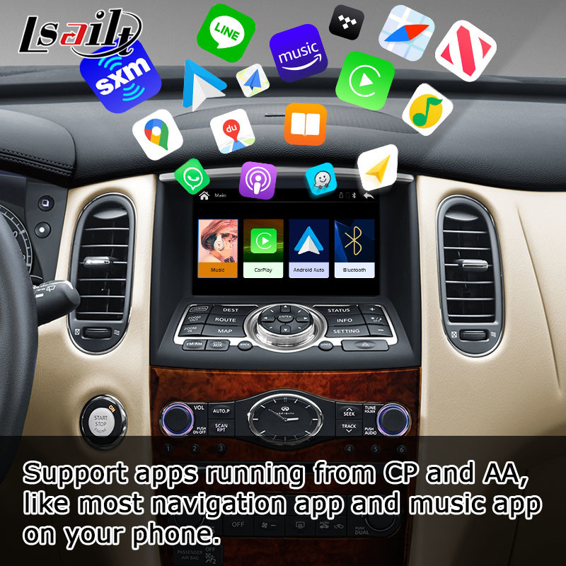 Infiniti QX50 EX35 EX25 EX30d EX37 HD screen wireless Carplay Android Auto upgrade