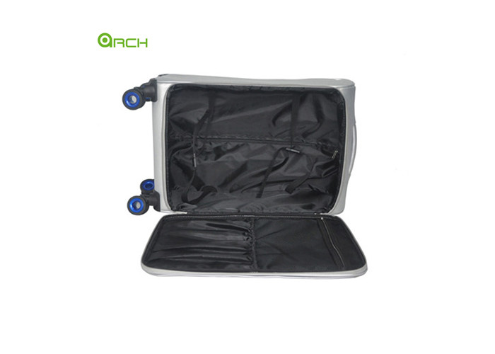Elegant PU Soft Sided Luggage with Double Spinner Wheels and Internal Trolley System