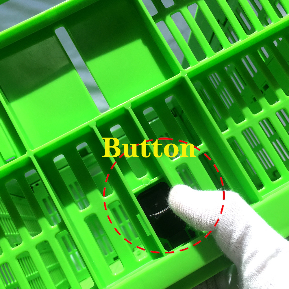 48 liter Storage Crate Tote Plastic Stackable Transport Boxes Collapsible Vegetable Crates