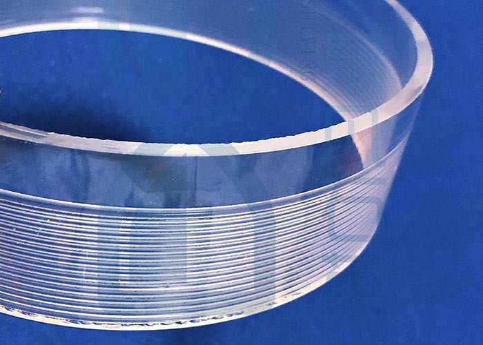Screw Thread Winding Fused Quartz Tube Od 3mm