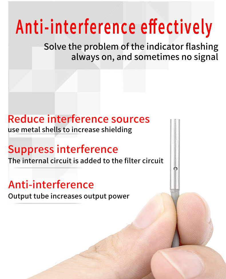 Small Size Inductive Proximity Sensor M3 / M4 / M5 / M6 Stainless Steel Housing