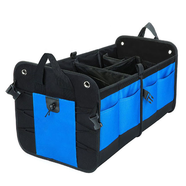 Polyester / Nylon / PVC Car Trunk Organizer Bag Backseat Cargo Totes For Suvs