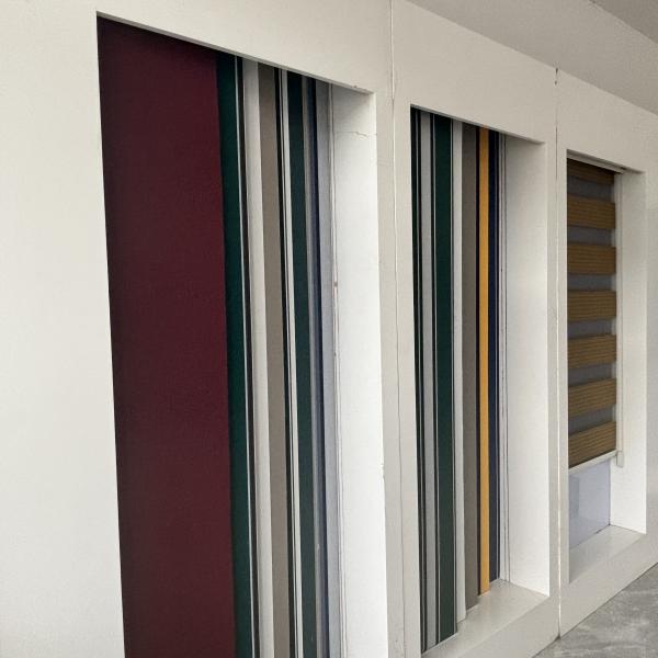Solution Dyed Acrylic Waterproof Fireproof Stripe Outdoor Awning Fabric For Awning