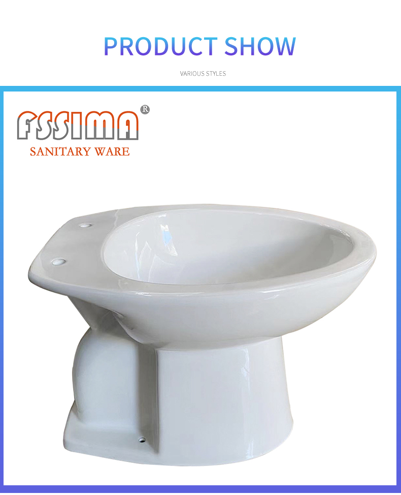 Elongated Gravity Flush Rv Toilet S Trap 100mm Water Closet Small
