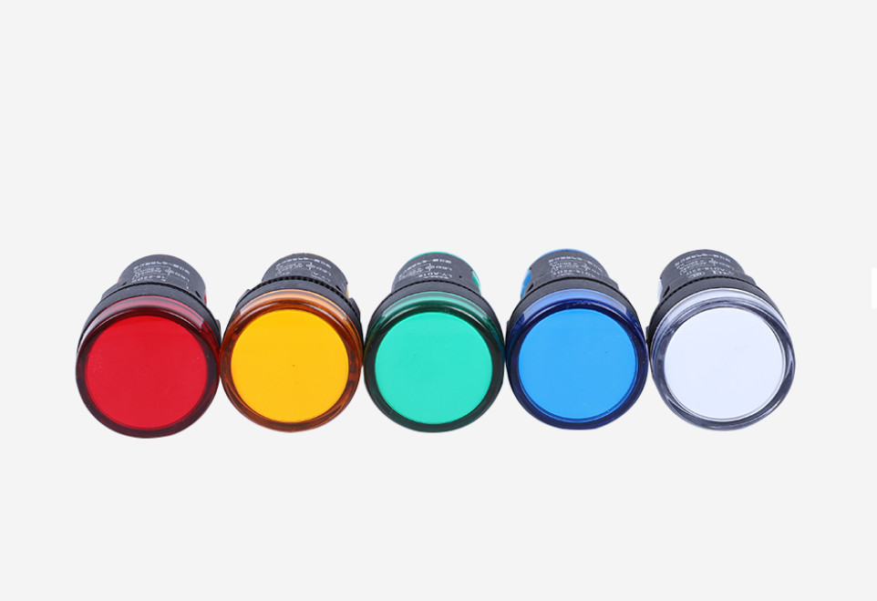 Colorful Panel Mount 22mm Pilot Led Indicator Light 220V