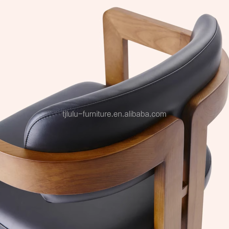 Modern Design Lamb Wool/Velvet Material Simple Solid Wood Dining Chair with Lift Chair Style and Customizable Logo