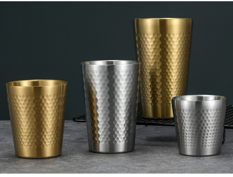 Whisky Rum Vacuum Stainless Steel Beer Mug 10oz 300ml For Barbecue Party