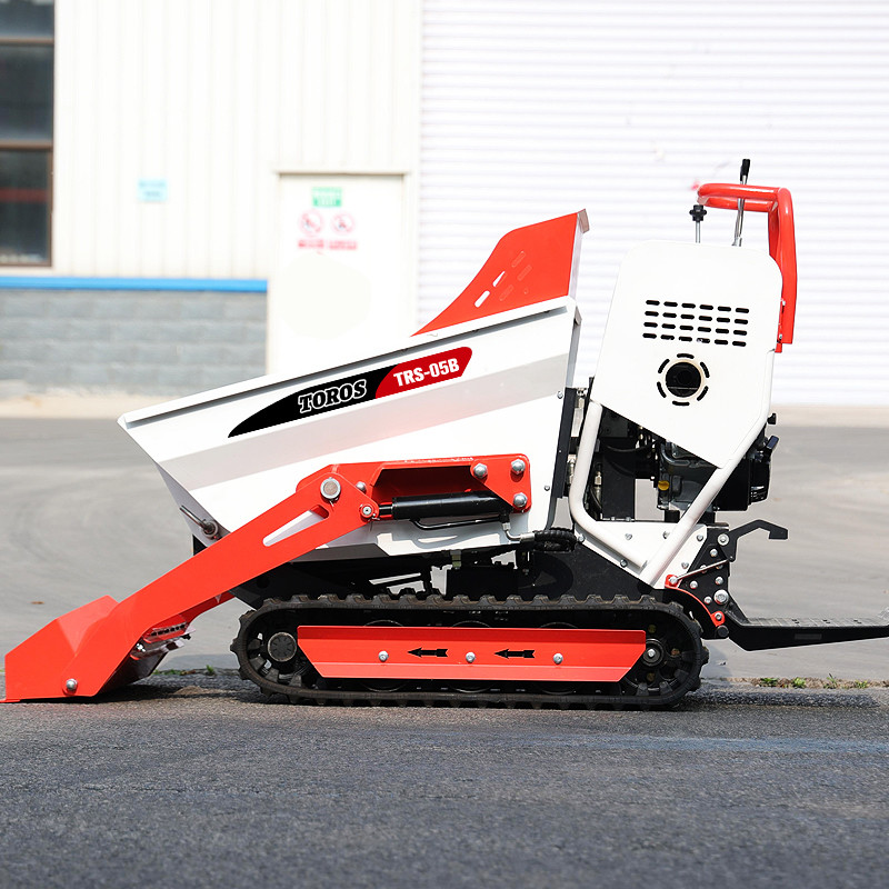 EURO 5 Certified Mini 500kg Tracked Dumper For Short Haul Transportation
