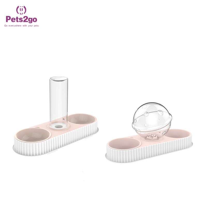 BPA Free Easy Lifting rubber feet Automatic Feeder Bowls